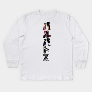 Gundam Barbatos Kanji Kids Long Sleeve T-Shirt